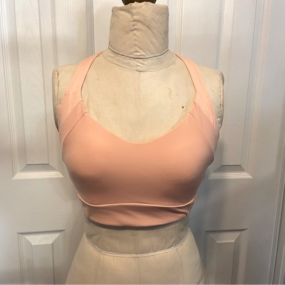 2 Avia Molded Split Racerback Sports Bra With Adjustable Straps Size Medium - Picture 3 of 13